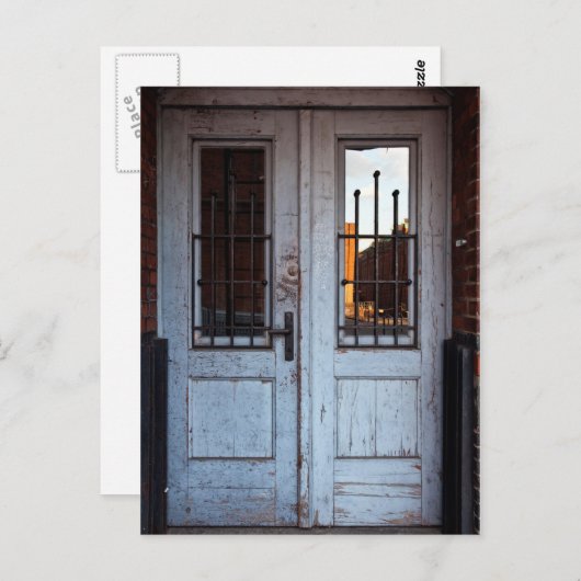 oude deur briefkaart (Voorkant / Achterkant)