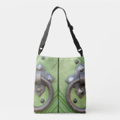 Oude deur crossbody tas (Achterkant)