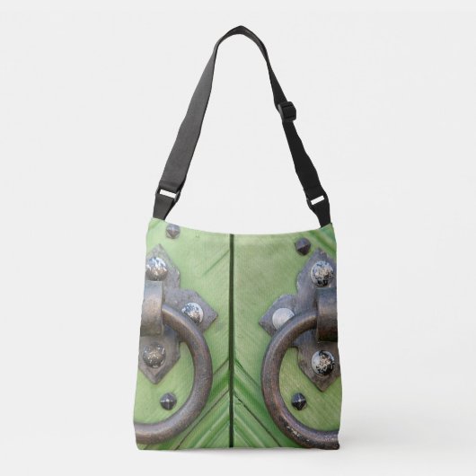 Oude deur crossbody tas (Voorkant)