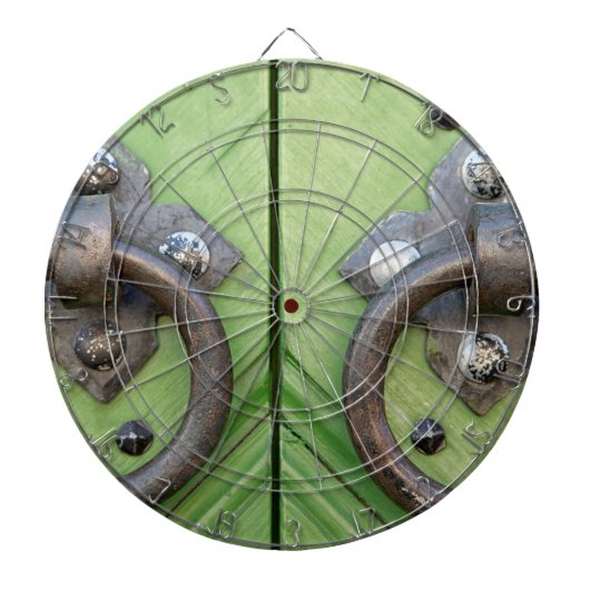 Oude deur dartbord (Voorkant)