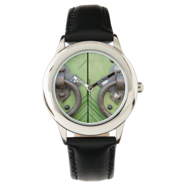 Oude deur horloge (Voorkant)