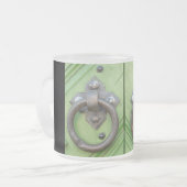 Oude deur matglas koffiemok (Voorkant links)
