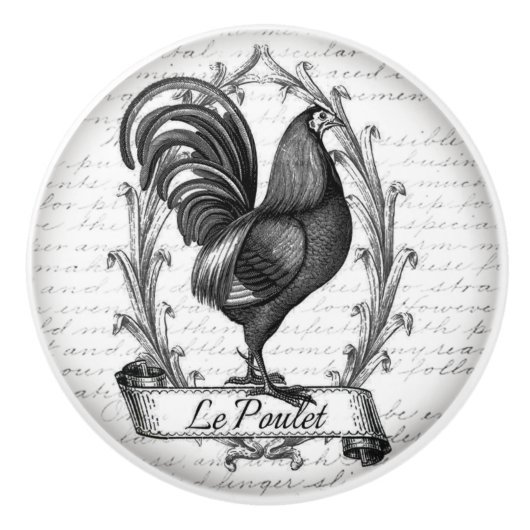 Oude deur- of laengkoppen keramische knop (Voorkant)