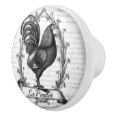 Oude deur- of laengkoppen keramische knop (Rechts)