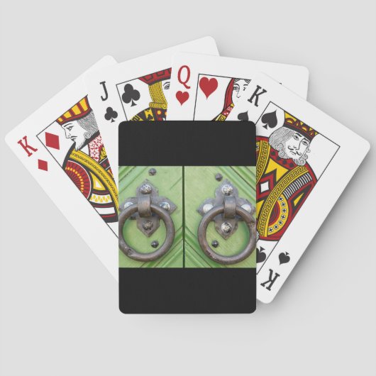 Oude deur pokerkaarten (Achterkant)