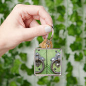 Oude deur sleutelhanger (Hand)