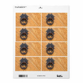 Oude deurklopper etiket (Full Sheet)