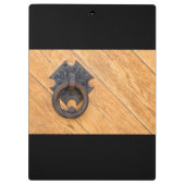 Oude deurklopper klembord (Achterkant)