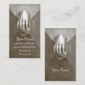 Oude deurknop visitekaartje (Voorkant / Achterkant)