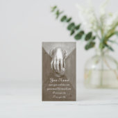 Oude deurknop visitekaartje (Staand voorkant)