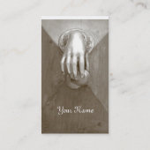 Oude deurknop visitekaartje (Achterkant)