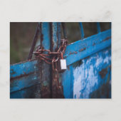 Oude deurvergrendeling briefkaart (Voorkant)