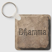 Oude Dhamma-steenstructuur sleutelhanger (Voorkant)