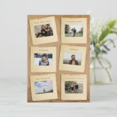 Oude dia's Foto Save The Date (Staand voorkant)