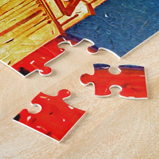 Oude dienstreizen ~ Santa Barbara Legpuzzel (Zijkant)