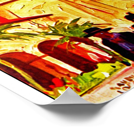 Oude dienstreizen ~ Santa Barbara Poster (Hoek)