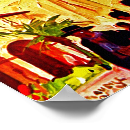 Oude dienstreizen ~ Santa Barbara Poster (Hoek)