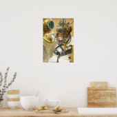 Oude, diep zee duikpak en helm poster (Keuken)