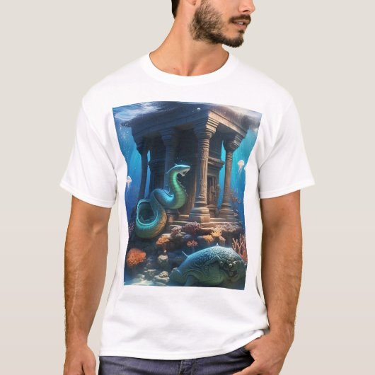 🌊 | Oude diepten ontwaken 🐚✨ T-shirt (Voorkant)