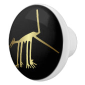 Oude dieren Geoglyph Gold Animals Keramische Knop (Rechts)