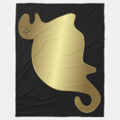 Oude dieren - goudzegel fleece deken (Voorkant)