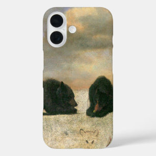 Oude Dieren, Grizzlyberen door Albert Bierstadt iPhone 16 Hoesje