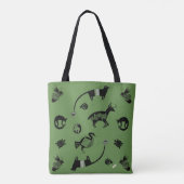 Oude dieren: herten, bijen, vos, enz tote bag (Achterkant)
