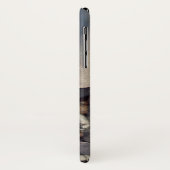 Oude dieren, knuffelbare cyperse kat en vlinder Case-Mate iPhone case (Achterkant/links)