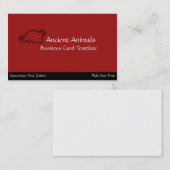 Oude dieren - Logo zegel Visitekaartje (Voorkant / Achterkant)