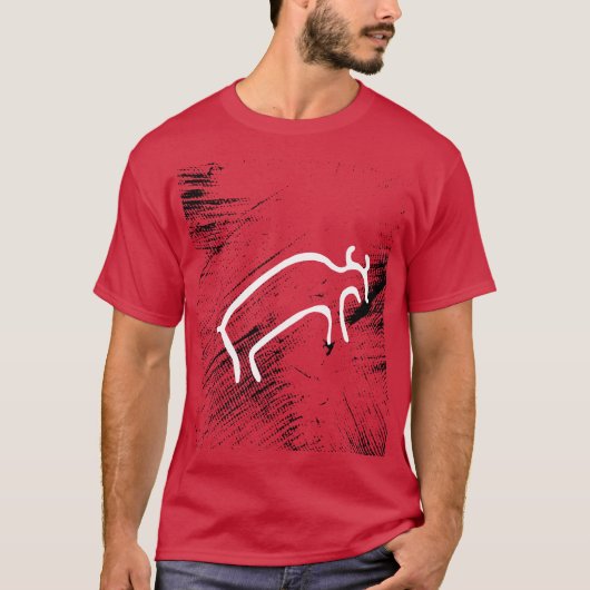Oude dieren - Prehistorische stier T-shirt (Voorkant)