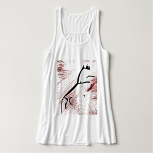 Oude Dieren - Uffington Witte Paard Tanktop