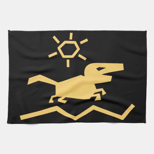 Oude dierlijke voorouders theedoek (Horizontaal)