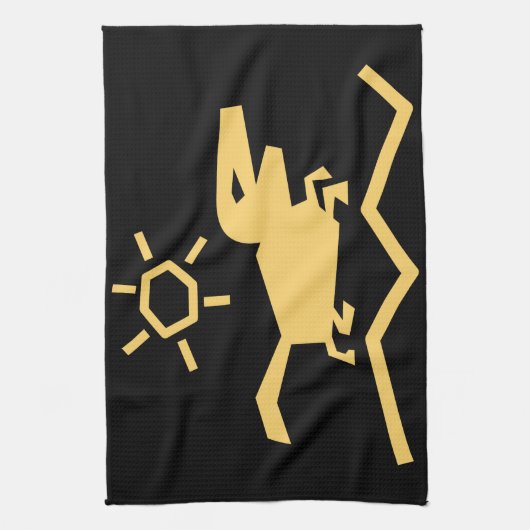 Oude dierlijke voorouders theedoek (Verticaal)