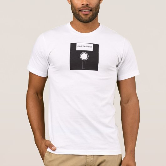 Oude diskette t-shirt (Voorkant)