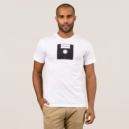 Oude diskette t-shirt (Voorkant volledig)