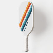 Oude Distel Strepen met Naam Pickleball Paddle (Links)