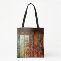 Oude Dock Treasures Tote Bag. Door de zee getekend
