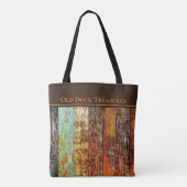 Oude Dock Treasures Tote Bag. Door de zee getekend Bag (Achterkant)