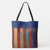 Oude Dock Treasures Tote Bag. Roestig metaal. Bag (Achterkant)