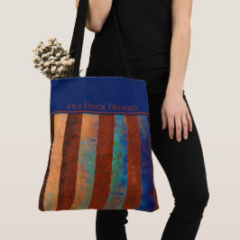 Oude Dock Treasures Tote Bag. Roestig metaal. Bag