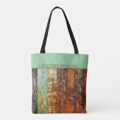 Oude Dock Treasures Tote Tas. Door de zee getekend Bag (Achterkant)