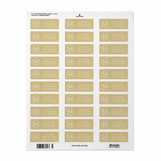 Oude document textuurachtergrond etiket (Full Sheet)