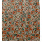 Oude Doek Patches Douchegordijn (Voorkant)