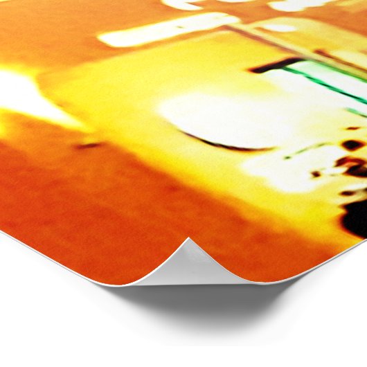 Oude Doha-haven 's nachts Poster (Hoek)