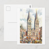 Oude Dom/kathedraal Bremen Duitsland Briefkaart (Voorkant / Achterkant)