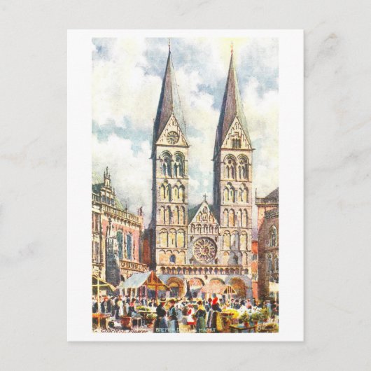 Oude Dom/kathedraal Bremen Duitsland Briefkaart (Voorkant)