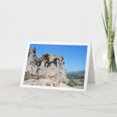 Oude Domeño-kasteel in Domeño Viejo, Valencia, Spa Kaart (Voorkant)