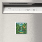 Oude Dominica Caraïben Reisposter Magneet (Insitu (Vaatwasser))