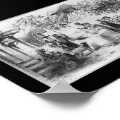 Oude Dominicaanse Republiek Schilderen ongeveer 18 Poster (Hoek)