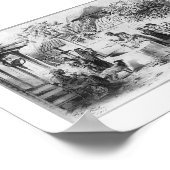 Oude Dominicaanse Republiek Schilderen ongeveer 18 Poster (Hoek)